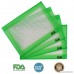 Silicone Oil Mats Set of 4 Silicone Oil Cured Mat Non-Stick Surface Heat-Resistant and Durable Concentrate Pad Medical Grade Silicone Pad (Rectangular 4x 5 ) - B075V9QTXS